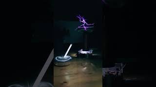 Mortal Kombat Theme on musical Tesla coil teslacoil shorts [upl. by Asssilem211]