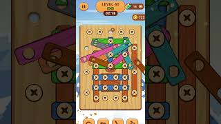 Wood Nuts and Bolts screw puzzle level 40  wood nuts screw puzzle level 40 [upl. by Suneya796]