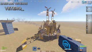 BASE TRIPLE BUNKER SOLODUOTRIOSQUAD 2X2 RUST BASE LOS VETEROS [upl. by Asoj]