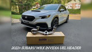 2022 Subaru WRX Invidia UEL Header Unboxing and Install [upl. by Gonsalve]