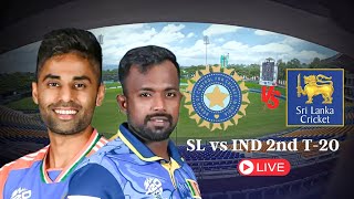 🔴Live IND Vs SL  2nd T20I l INDIA VS SRILANKA 2nd T20 2024 l HD LIVE [upl. by Alledi]