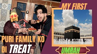 My first umrah🥹 Family ko de treat😍🐔 [upl. by Eitac]