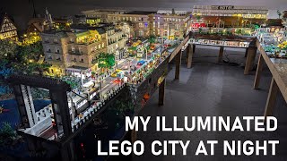 My LEGO® City After Dark Full Night Tour [upl. by Ahseekan896]