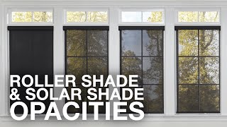 Roller Shades and Solar Shades Opacities  Blindscom [upl. by Arat]