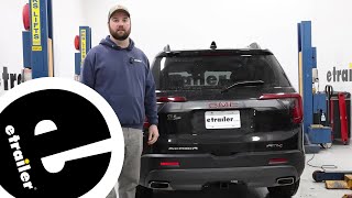 etrailer  DIY Install DrawTite MaxFrame Trailer Hitch Receiver on your 2023 GMC Acadia [upl. by Berne719]