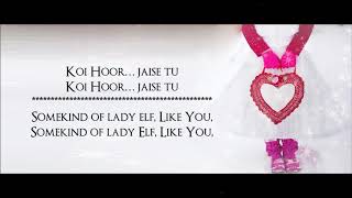 Hoor Atif Aslam Hindi Medium 2017 Lyrical Video With Translation [upl. by Adnorhs]