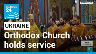 Ukrainian Orthodox Church holds Sunday service despite RussiaUkraine war • FRANCE 24 English [upl. by Clio]