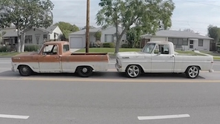 F100 Crown Vic full frame swap comparison [upl. by Nylarat969]