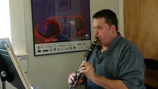 Kodaly  Dances of Galanta clarinet solos [upl. by Laubin]