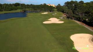 Sandestin Golf Club  drone aerial video  Baytowne  Hole16 [upl. by Htebazileyram893]