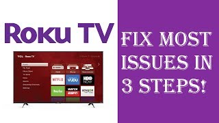 How To Fix Almost All Roku TV IssuesProblems in Just 3 Steps  Roku Not Working Restart Update [upl. by Oigufer434]