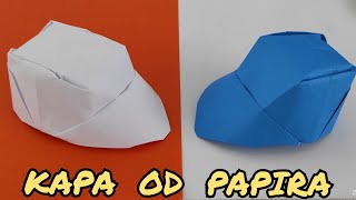 KAKO NAPRAVITI KAPU OD PAPIRA  KAPA OD PAPIRA tutorial [upl. by Oribel]