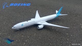 Papercraft Boeing 777300ER Garuda Indonesia stop motion video [upl. by Pelage]