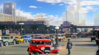 Chicago 1920s in color 60fps Remastered wsound design added [upl. by Dasha636]