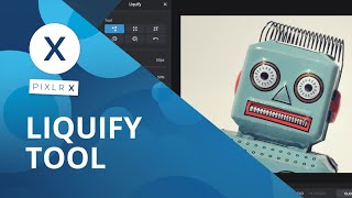 Pixlr X  Liquify Tool [upl. by Nebur739]