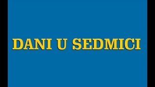 Švedski jezik  07 Dani u sedmici [upl. by Nevaj]