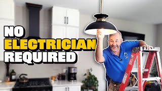 How To Install Pendants Flush Mount and Chandeliers You Can Do This Yourself [upl. by Leinadnhoj]