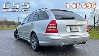 Mercedes C55 AMG Kombi S203 REVIEW on AUTOBAHN  ONE of the RAREST AMGs EVER [upl. by Latt]