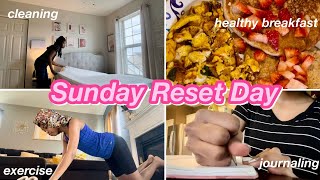 My Sunday Reset Day  cleaning healthy cooking exercise and etc [upl. by Aineg102]