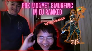 PRX MONYET 319 RAZE SMURFING IN IMMORTAL LOBBY EU RANKED [upl. by Ellenehs]