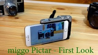 LensVid Exclusive miggo Pictar  iPhone Camera Grip First Look  Hands On [upl. by Adan]