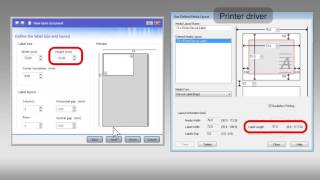 Epson ColorWorks TMC3500  Setting Label Dimensions in Codesoft [upl. by Nivrae]