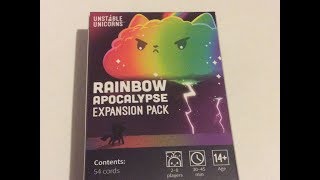 Unstable Unicorns  Rainbow Apocalypse Expansion [upl. by Ylicec528]