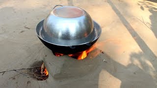 Secret Recipe of Country Catfish Korai Bhapa by Grandmother  Primitive Technology Food Recipes [upl. by Zetnauq364]