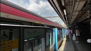 MTR East Rail Line RTrain D028D030 Arrive Tai Wai Station Platform 2 [upl. by Adelia]