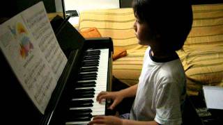 5 years old piano by James bastien INDIAN LIFE SPIRIT EVERYWHER [upl. by Mord]