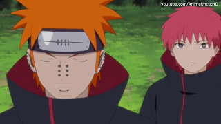 Orochimaru vs Pain amp Sasori Sub Español Naruto Shippuden [upl. by Fabrin811]