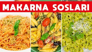 🍝 Hep Aynı Sosu Yapmaktan Sıkılanlara Ferhat Şeften 5 Farklı Makarna Sosu Tarifi  SOSLAR B2 [upl. by Oirotciv]