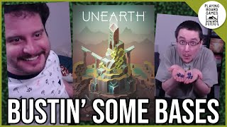 Bustin bases makes us feel good UNEARTH Board Game Gameplay [upl. by Ainar]