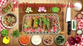 STUFFED QEEMA KARELA COOKING BY ZARAS KITCHEN [upl. by Apple809]