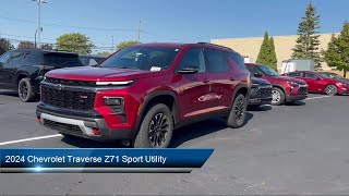 2024 Chevrolet Traverse Z71 Sport Utility Woodhaven Trenton Wyandotte Taylor Riverview Southgat [upl. by Trebbor]