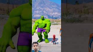 RANDOM SPIDERMAN VS SHEHULK BATTLE gta5 hulk [upl. by Erdnassak]