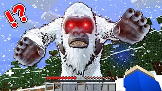 【恐怖の雪男😱】雪山で恐ろしいイエティと遭遇した結果…⁉️【マイクラ Minecraft】ぽっぴんず [upl. by Castara]