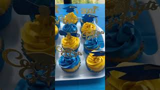 Graduation cupcakes cupcakes dessert shortvideo shortsvideo youtubeshorts [upl. by Findley]