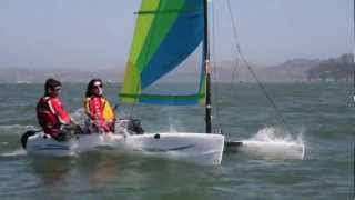 Sailing the Hobie Wave in Sausalito CA [upl. by Wood]