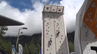 NEW World Record in Speed Climbing 580seconds Chamonix 2014 HD [upl. by Sclater]