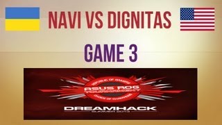 NaVi vs Dignitas g3 Quarterfinal DHS 2013 [upl. by Nashbar]