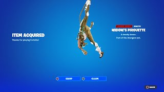 How to Get Widows Pirouette Emote NOW FREE in Fortnite Free Widows Pirouette Emote [upl. by Editha]