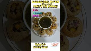 Golgappe with khatta paniwithout Imli homemade snacks chatpata panipuri golgappa golgappe [upl. by Soisanahta]