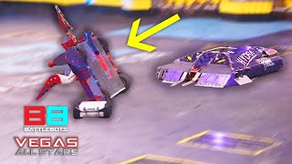 Full Fight Bot Gets Trapped In The Screws Mid Fight  Vegas All Stars  BattleBots [upl. by Pinkerton]