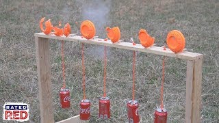 How to Make a Soda Can and Clay Plinking Target [upl. by Wun502]