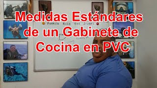 Medidas Estándares de un Gabinete de Cocina en PVC [upl. by Alston]