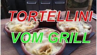 Tortellini in Schinken Käse Sahne Sauce vom Grill Klaus grillt [upl. by Vernita838]