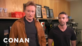 Conan Takes Jordan Schlansky Coffee Tasting  CONAN on TBS [upl. by Anirdna]