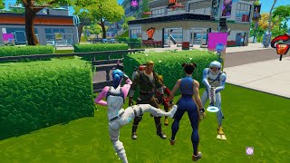 Flexing on DEFAULTS as The RAREST SKINS in Fortnite in Party Royale [upl. by Nirroc]