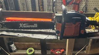 how to sharpen a chainsaw chain [upl. by Enylrac443]